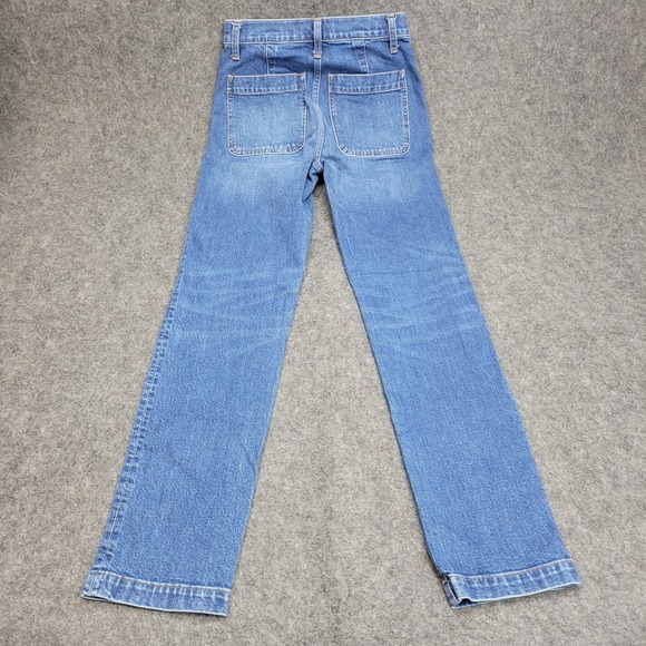 Madewell Jeans Womens 25 Blue Full Length Classic Straight Fair Trade Minimalist - Picture 3 of 12